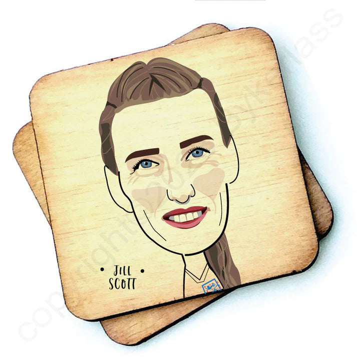 Jill Scott Wooden Coasters