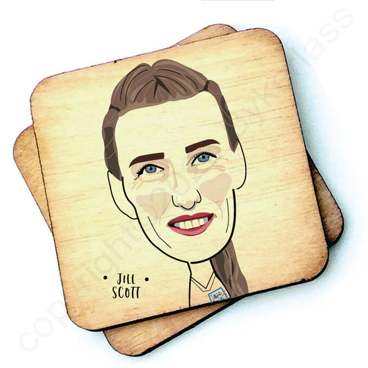 Jill Scott Wooden Coasters