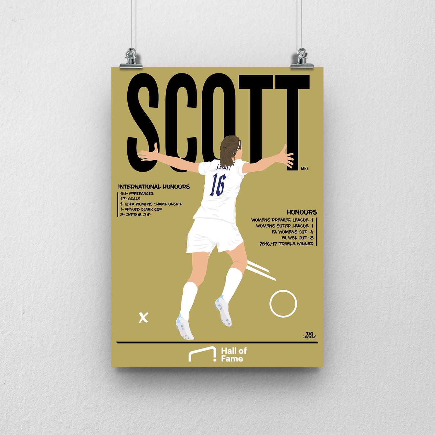 Jill Scott Hall of Fame Print - DanDesignsGB