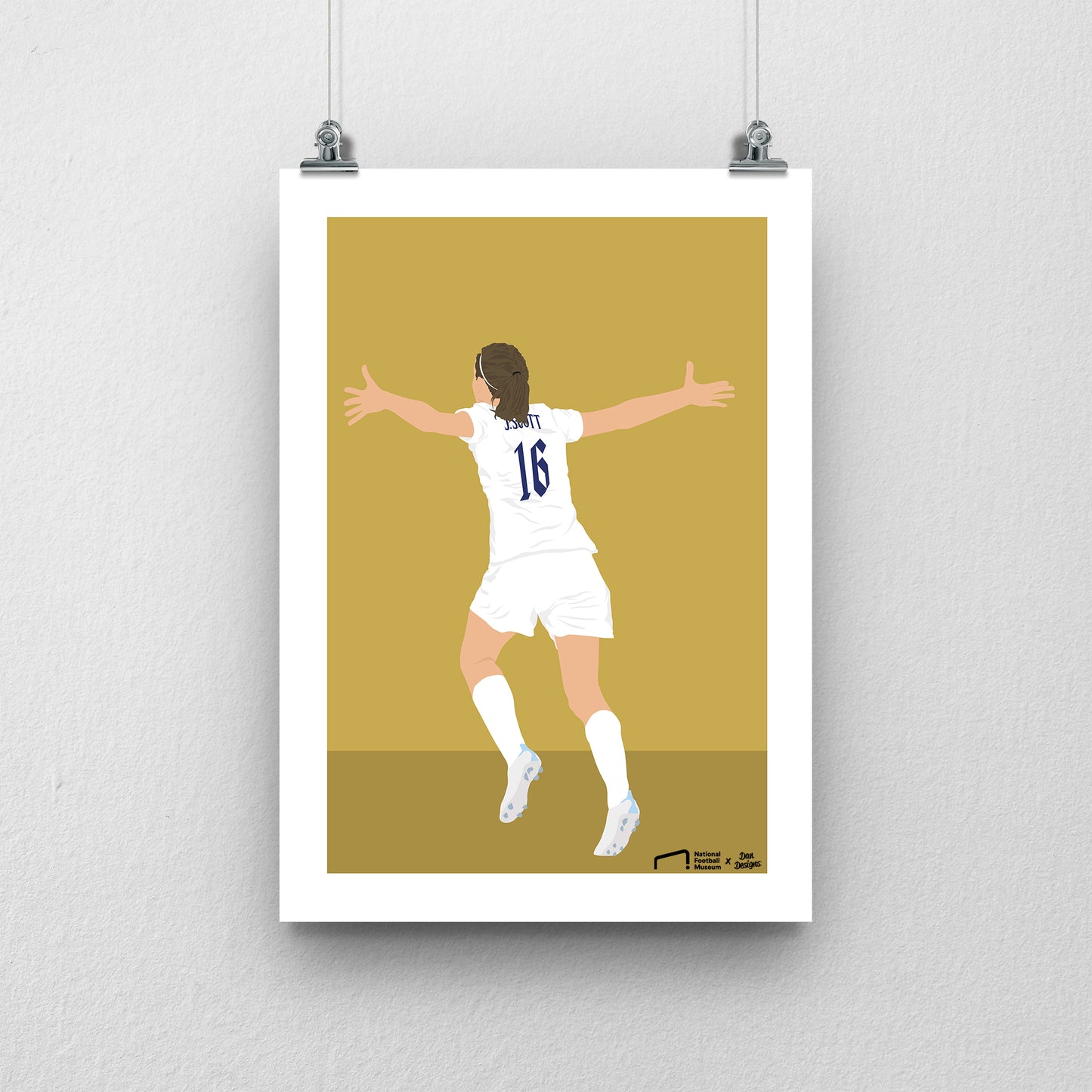 Jill Scott England Print - DanDesignsGB