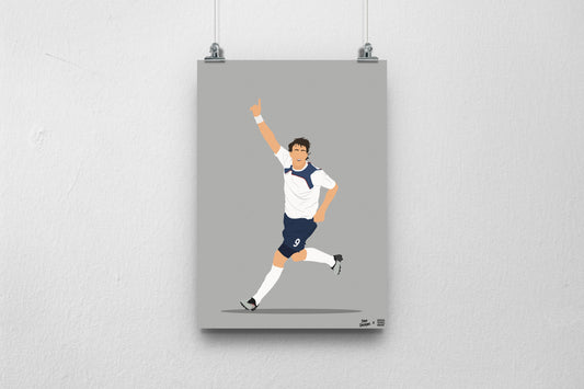 SALE - Johan Elmander A3 Print - DanDesignsGB