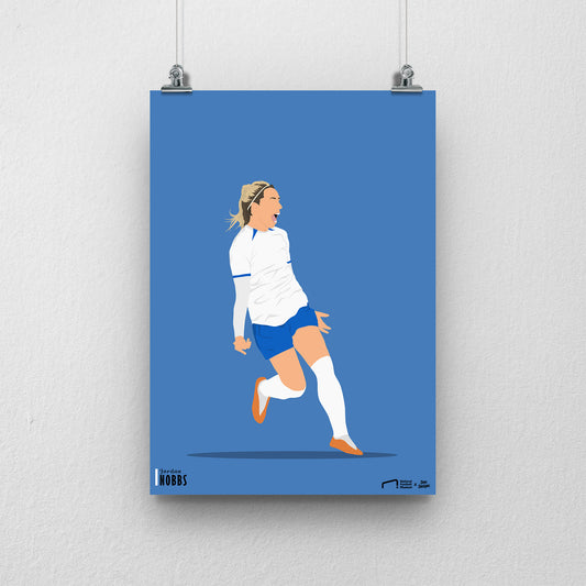 Jordan Nobbs England Print - DanDesignsGB