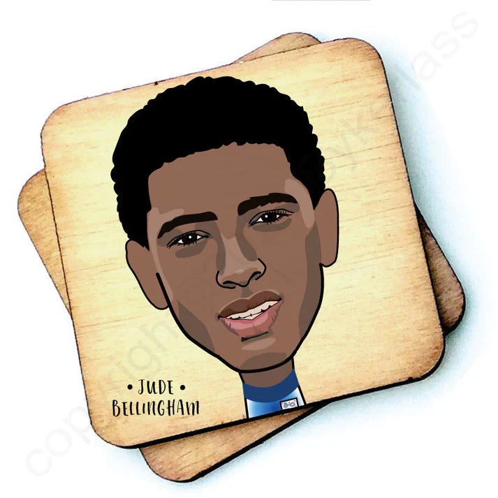 Jude Bellingham Wooden Coaster