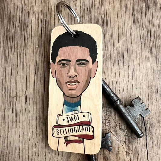 Jude Bellingham Wooden Keyring