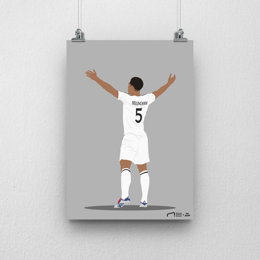 Jude Bellingham Real Madrid Print - DanDesignsGB