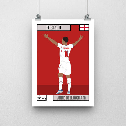 Jude Bellingham England Print - DanDesignsGB