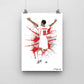 Jude Bellingham England Print - DanDesignsGB