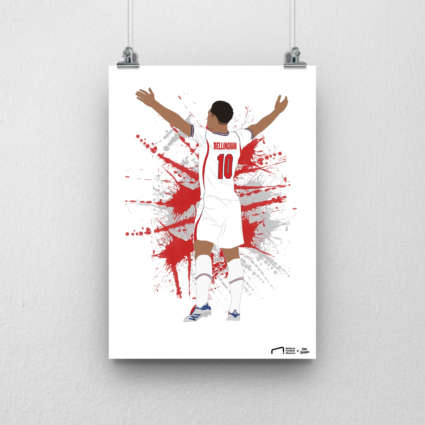 Jude Bellingham England Print - DanDesignsGB