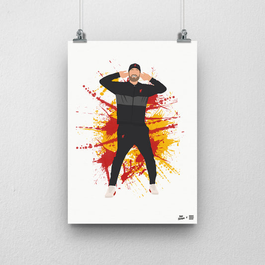 SALE - Jurgen Klopp A3 Print - DanDesignsGB