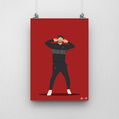 SALE - Jurgen Klopp A3 Print - DanDesignsGB