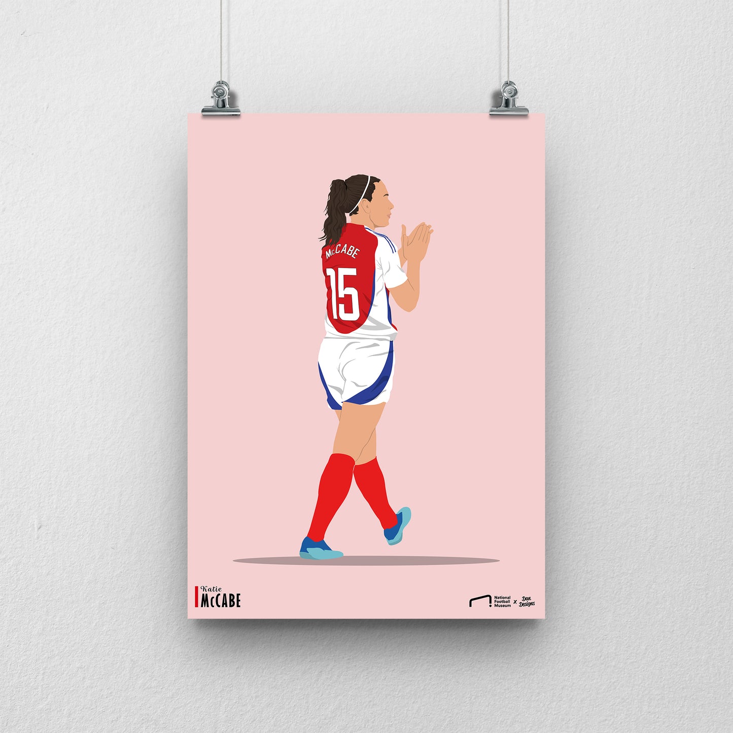 Katie McCabe Arsenal Print - DanDesignsGB