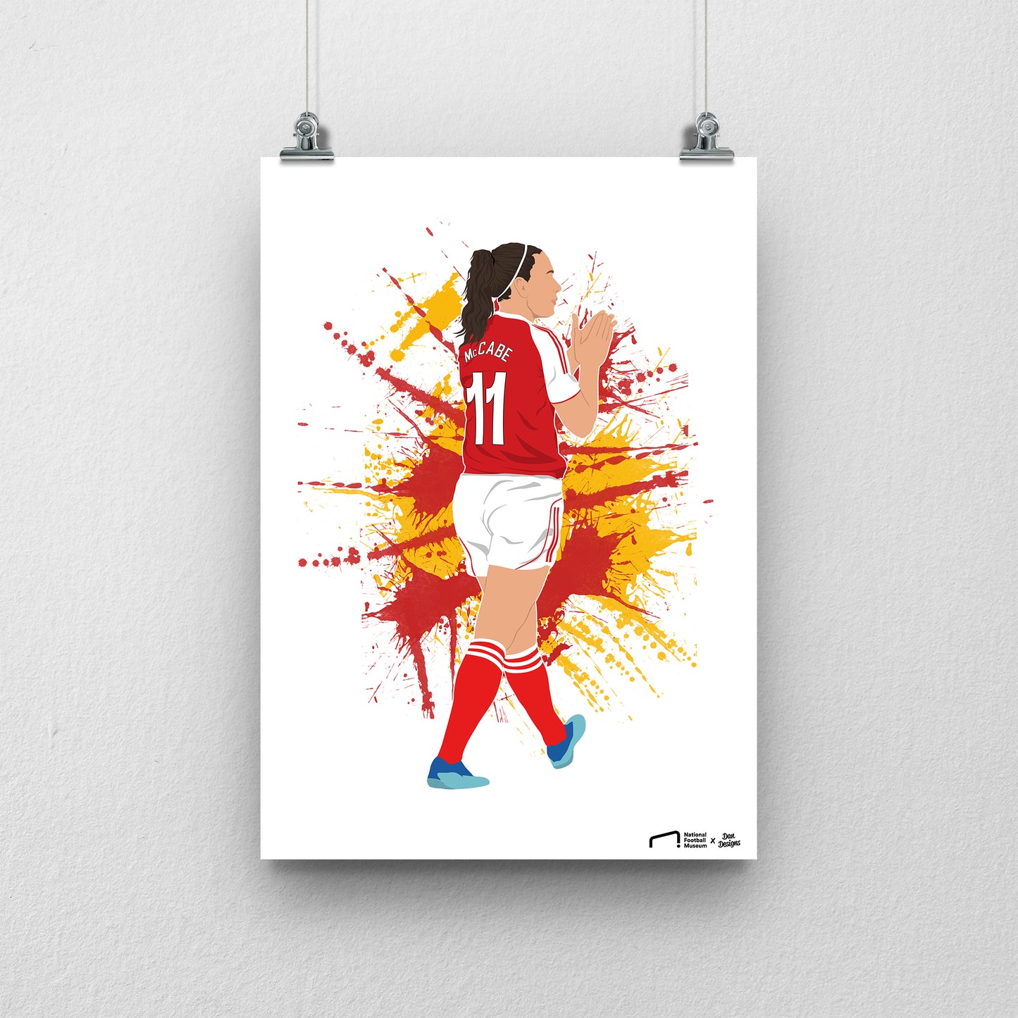 Katie McCabe Arsenal Print - DanDesignsGB