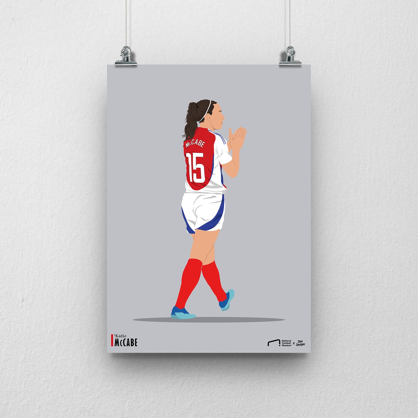 Katie McCabe Arsenal Print - DanDesignsGB