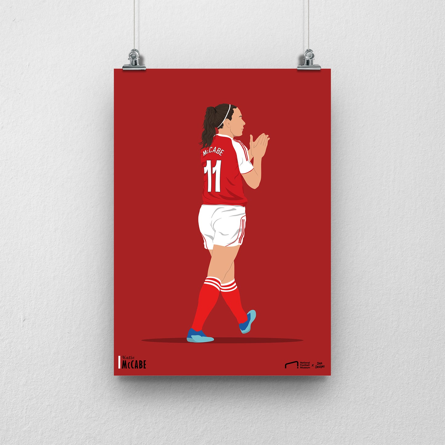 Katie McCabe Arsenal Print - DanDesignsGB