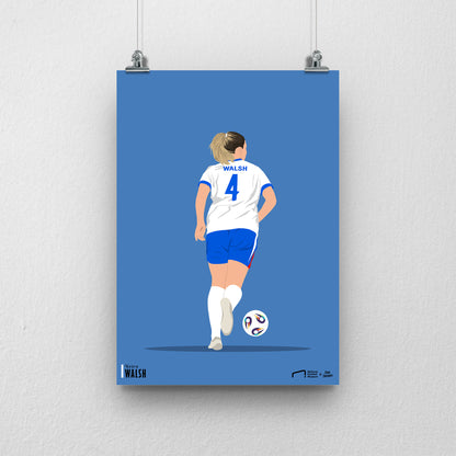 Keira Walsh England A3 Print - DanDesignsGB