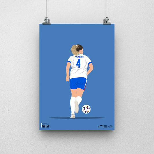 Keira Walsh England A3 Print - DanDesignsGB