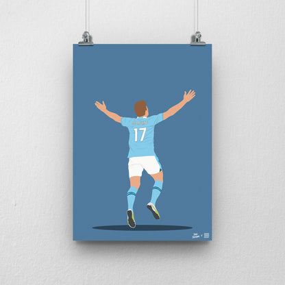 SALES - Kevin De Bruyne A3 Print - DanDesignsGB