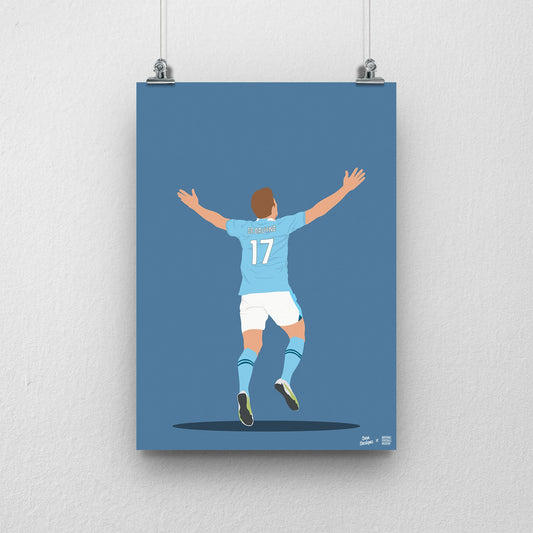 SALES - Kevin De Bruyne A3 Print - DanDesignsGB