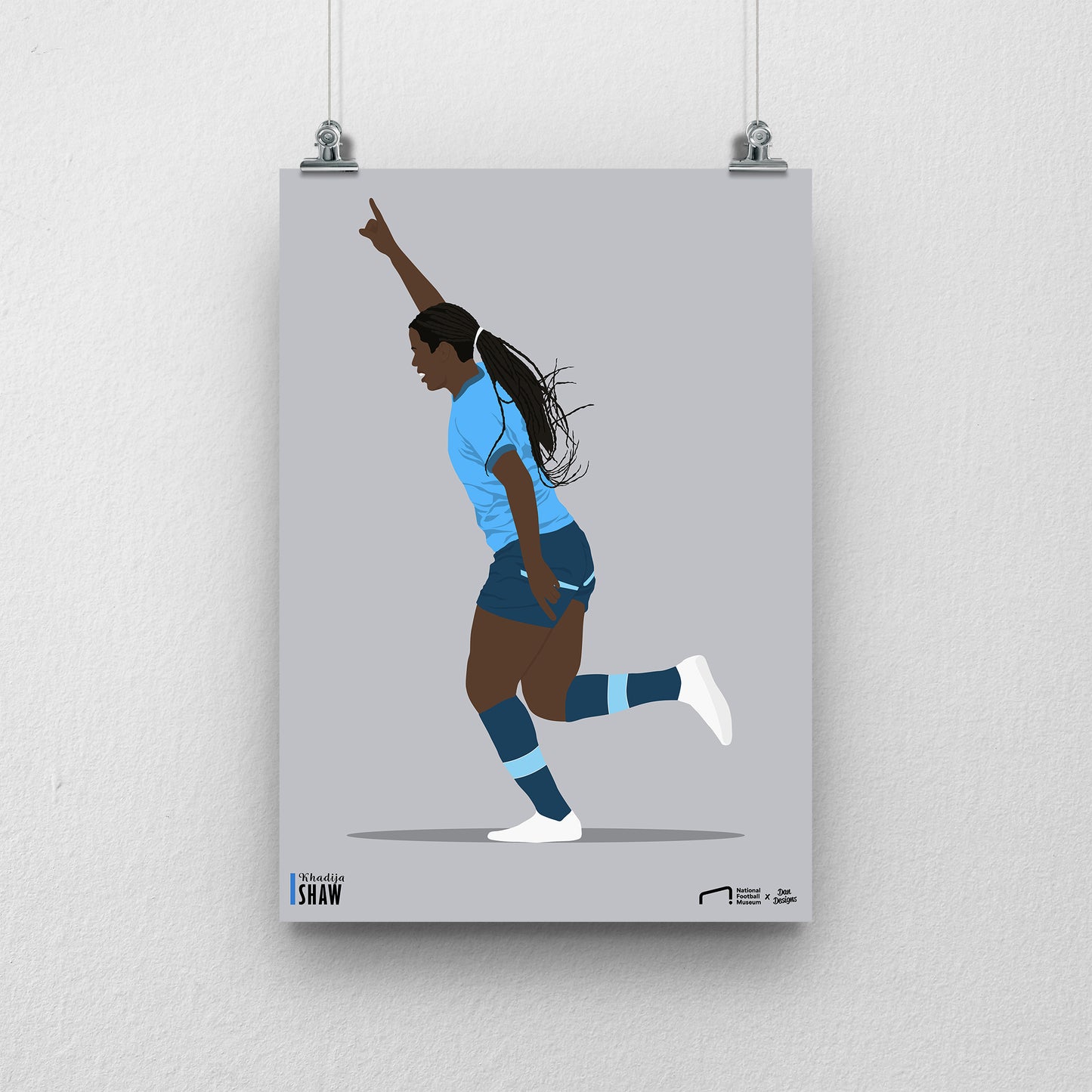 Khadija Shaw Manchester City Print - DanDesignsGB