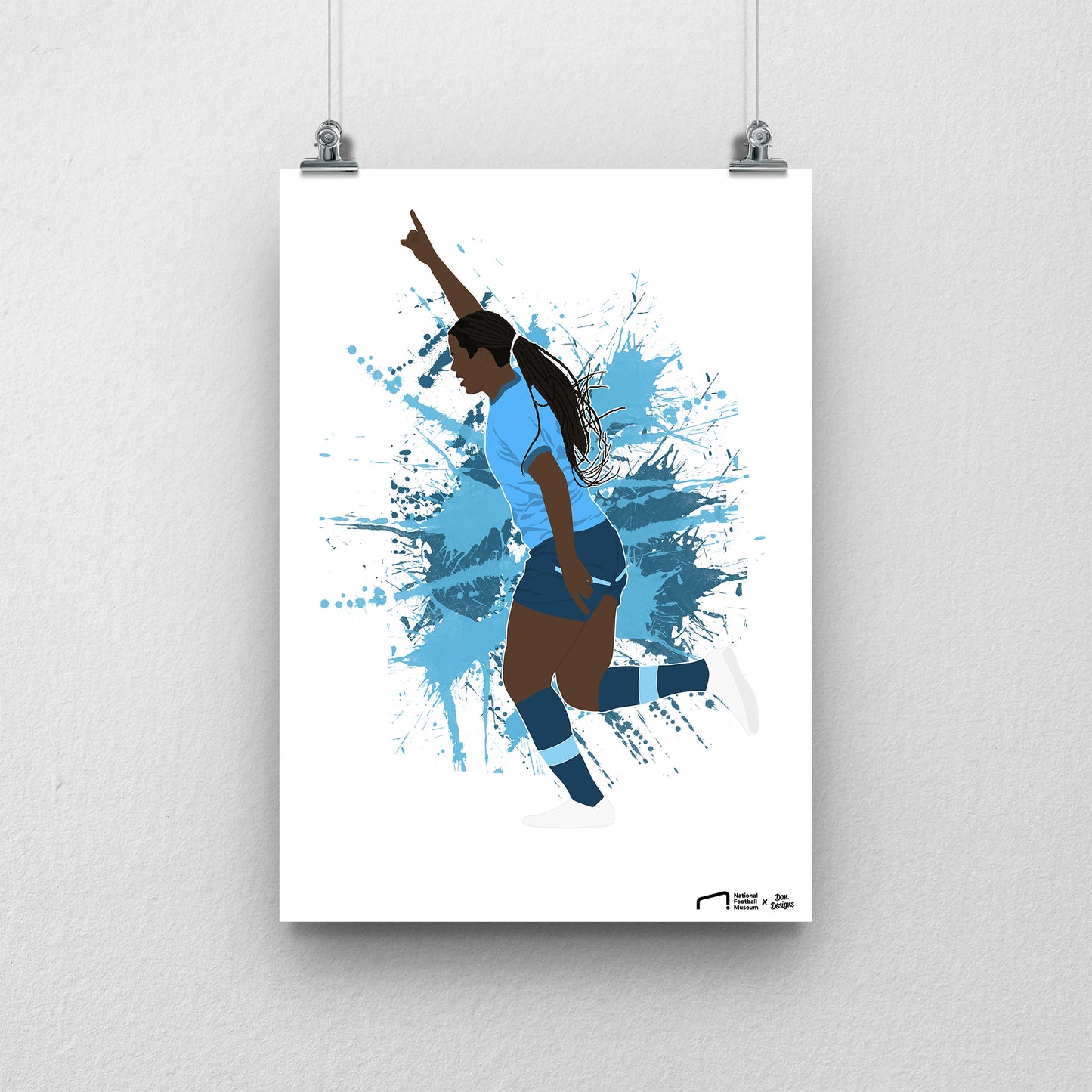 Khadija Shaw Manchester City Print - DanDesignsGB