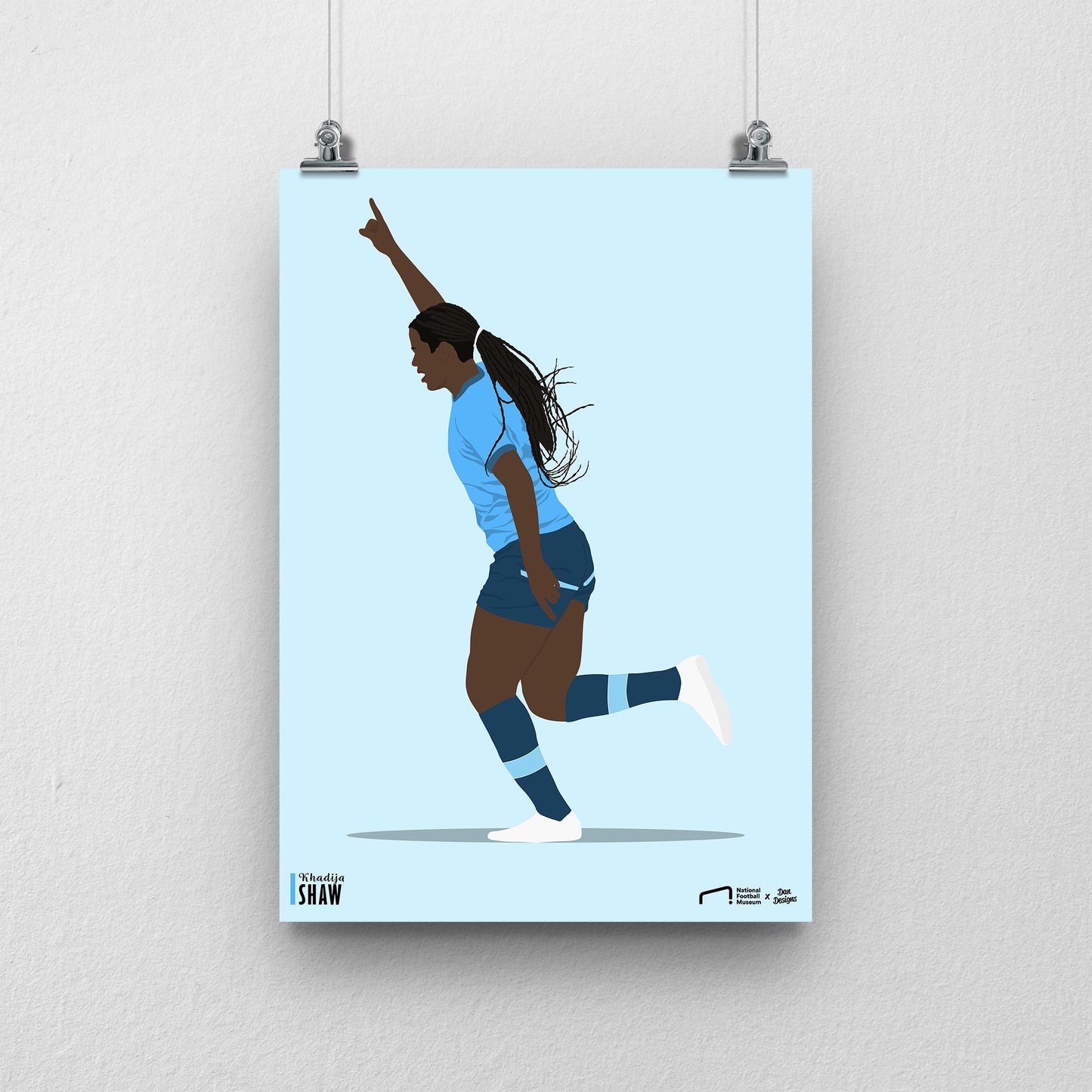 Khadija Shaw Manchester City Print - DanDesignsGB