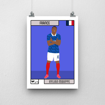 Kylian Mbappé France Print - DanDesignsGB
