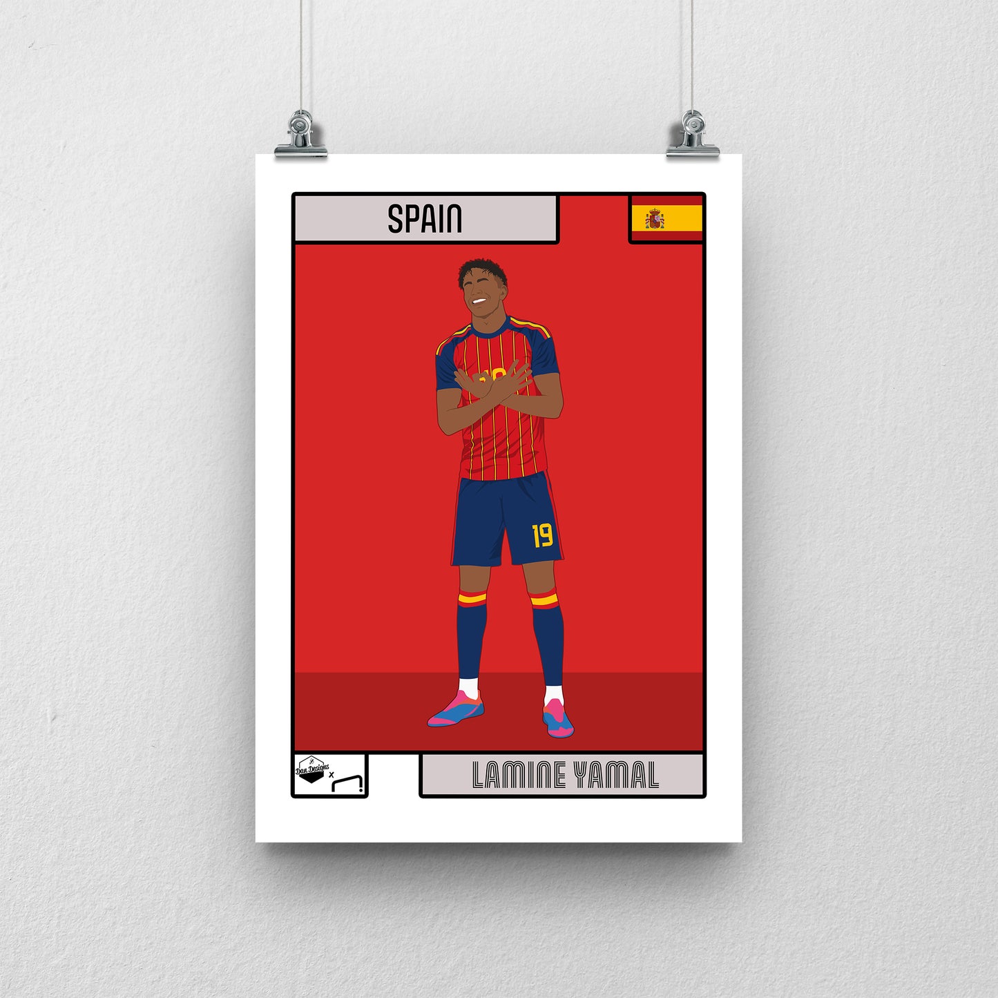 Lamine Yamal Spain Print - DanDesignsGB