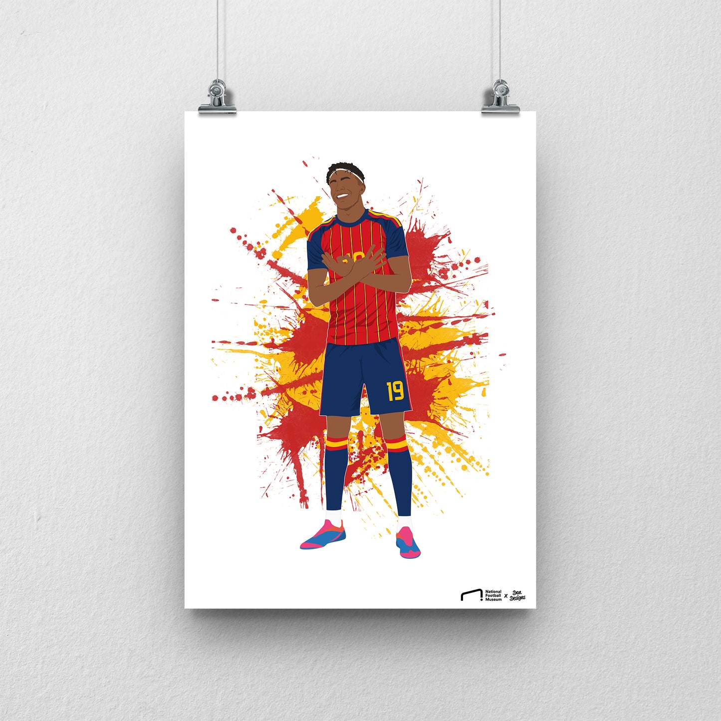 Lamine Yamal Spain Print - DanDesignsGB