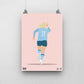 Lauren Hemp Manchester City Print - DanDesignsGB