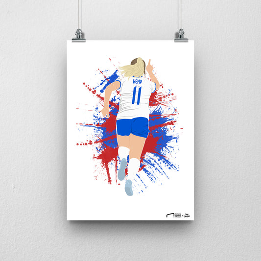 Lauren Hemp EURO A3 EURO 2025 Art Print - DanDesignsGB