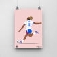 Lauren James EURO A3 EURO 2025 Art Print - DanDesignsGB