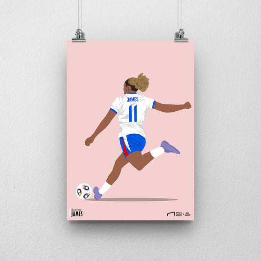 Lauren James EURO A3 EURO 2025 Art Print - DanDesignsGB