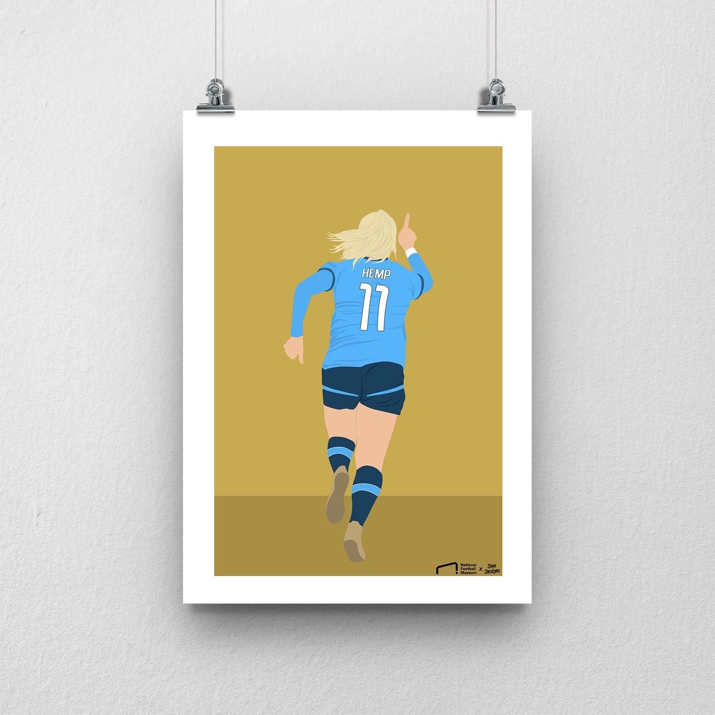 Lauren Hemp Manchester City Print - DanDesignsGB