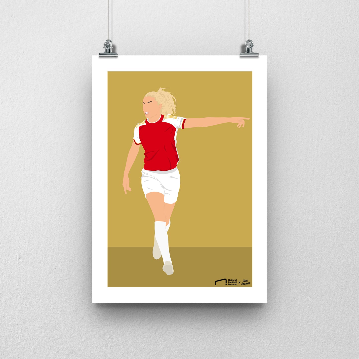 Leah Williamson Arsenal Print - DanDesignsGB