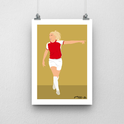 Leah Williamson Arsenal Print - DanDesignsGB