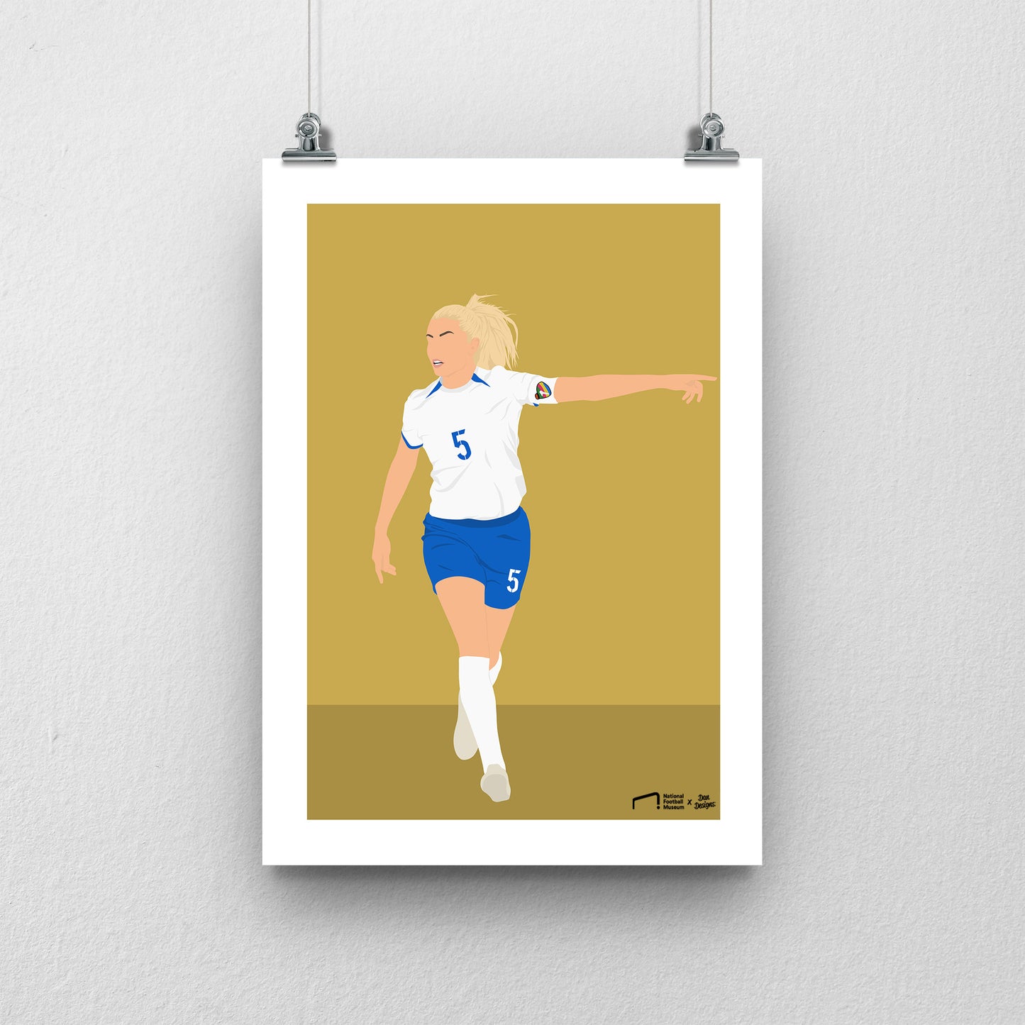 Leah Williamson England Print - DanDesignsGB