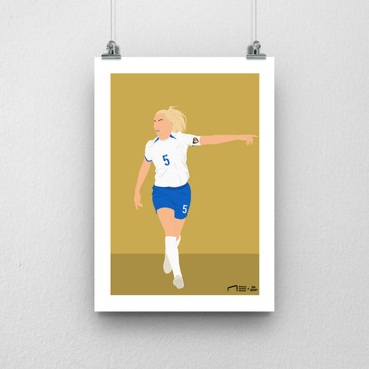 Leah Williamson England Print - DanDesignsGB