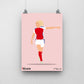 Leah Williamson Arsenal Print - DanDesignsGB