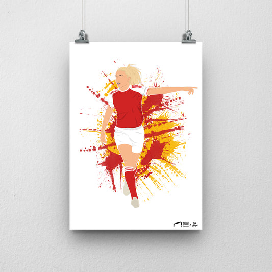 Leah Williamson Arsenal Print - DanDesignsGB