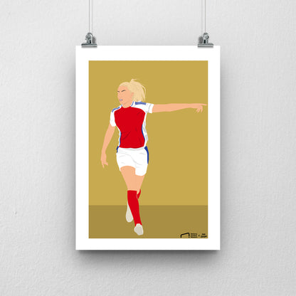 Leah Williamson Arsenal Print - DanDesignsGB