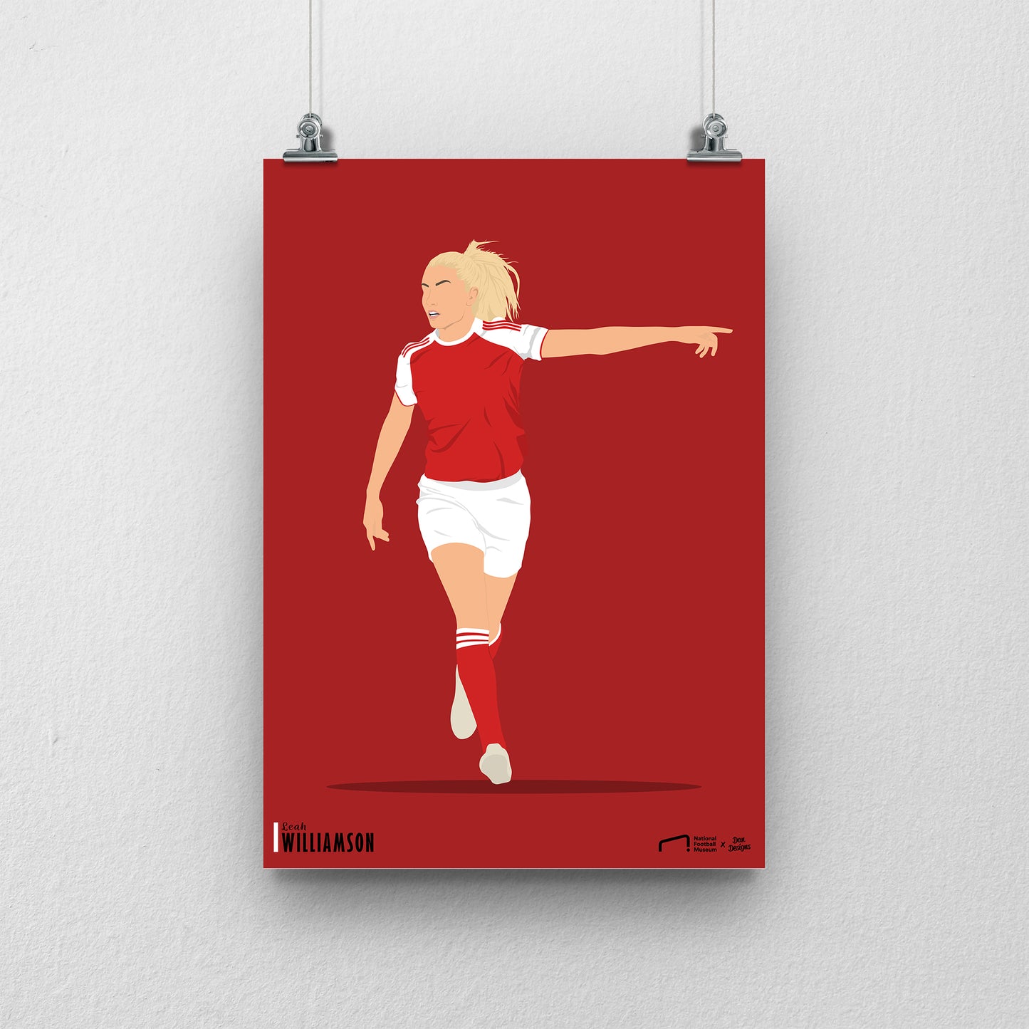 Leah Williamson Arsenal Print - DanDesignsGB