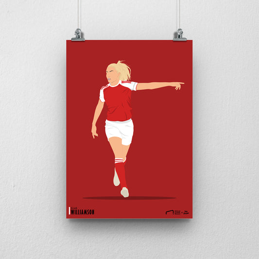 Leah Williamson Arsenal Print - DanDesignsGB