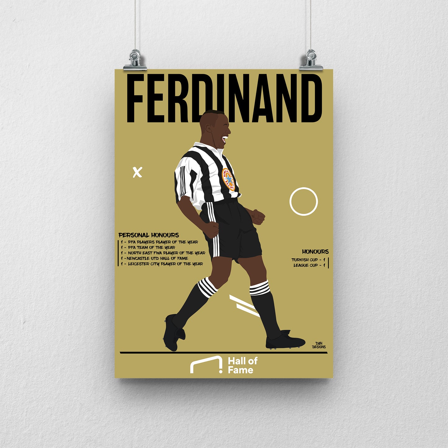 Les Ferdinand Hall of Fame Print - DanDesignsGB