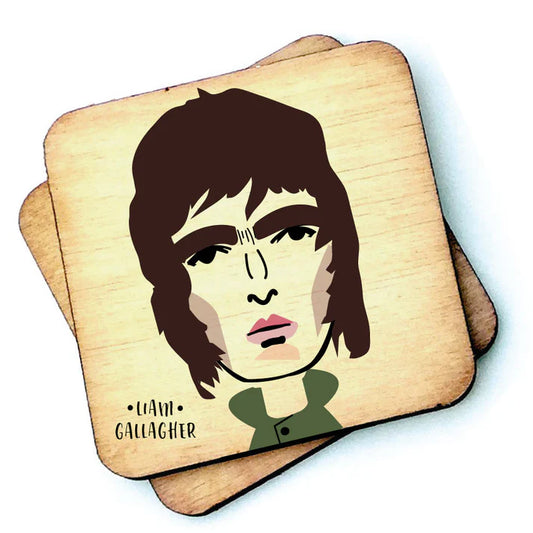 Liam Gallagher Wooden Coasters
