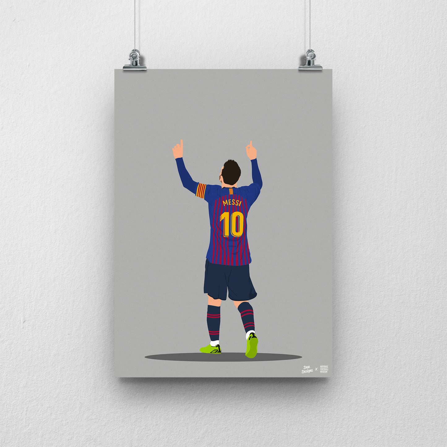 Messi Barcelona A3 Print - DanDesignsGB