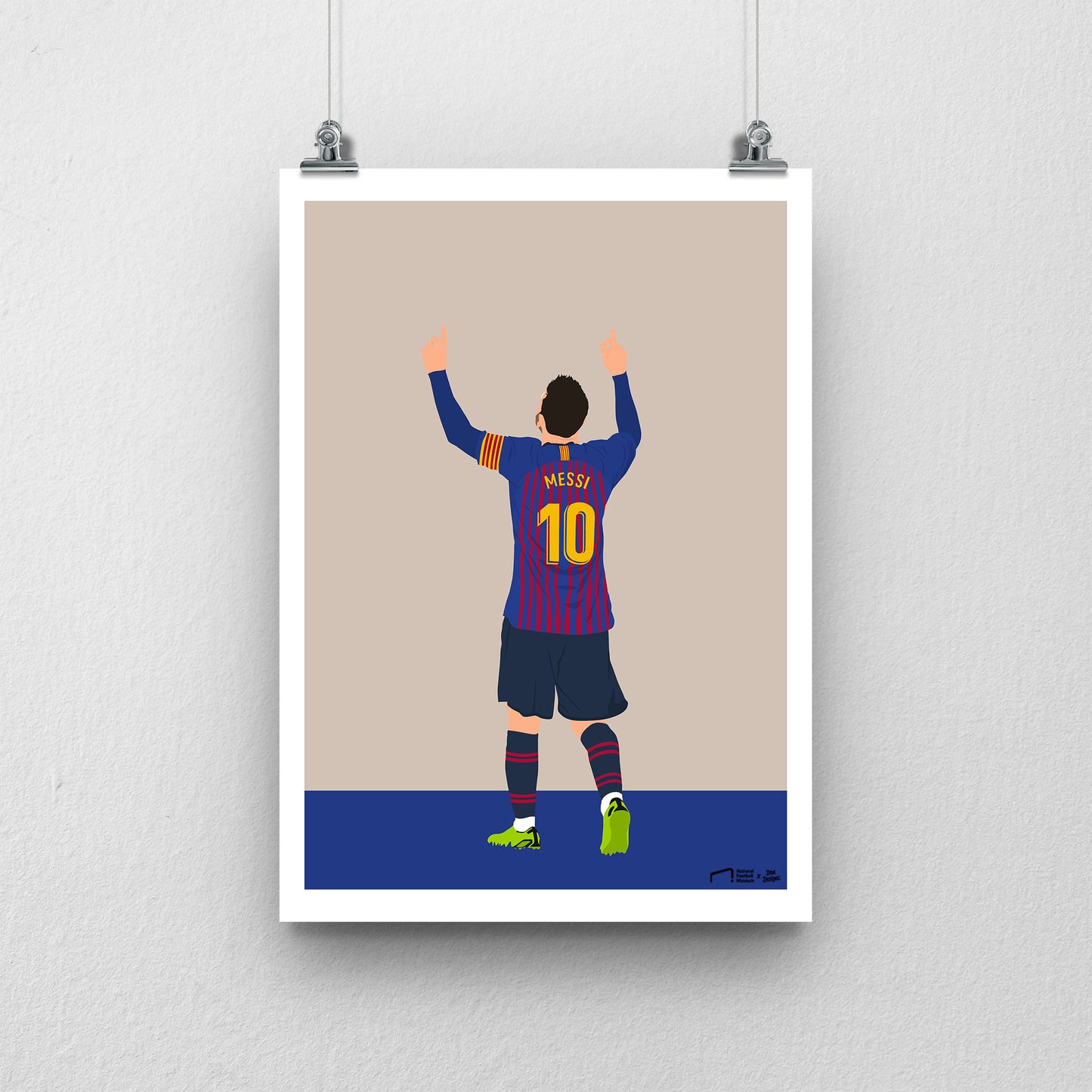 Lionel Messi Barcelona Print - DanDesignsGB