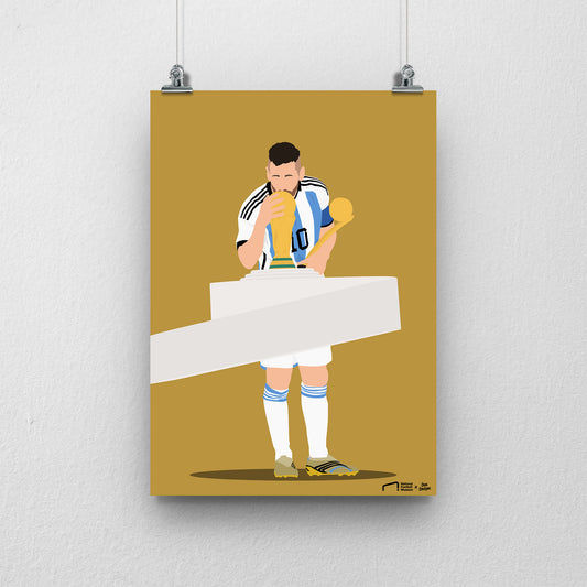 Lionel Messi Argentina Print - DanDesignsGB