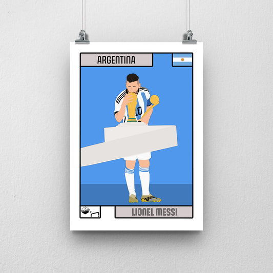 Lionel Messi Argentina Print - DanDesignsGB
