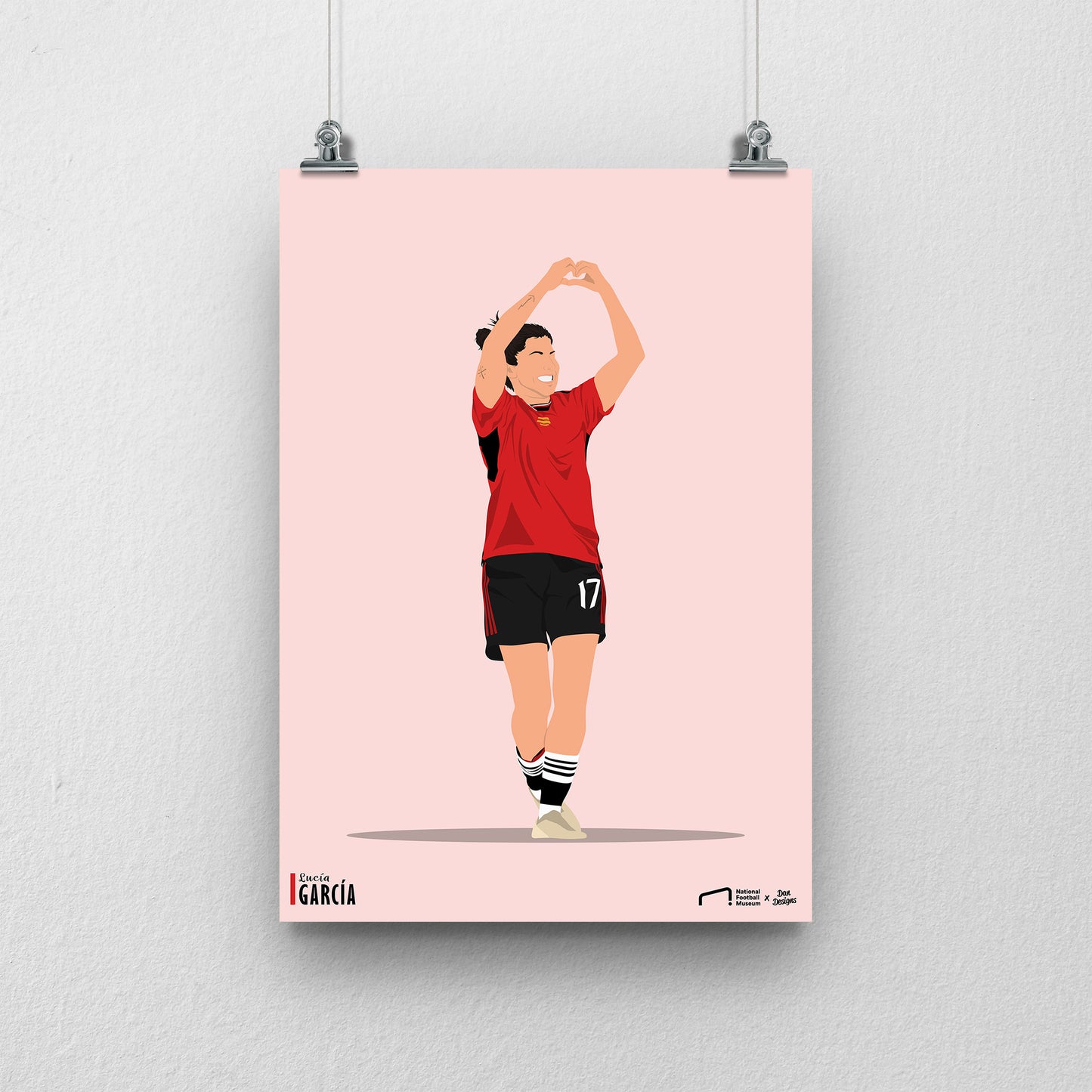 Lucia Garcia Manchester United Print - DanDesignsGB