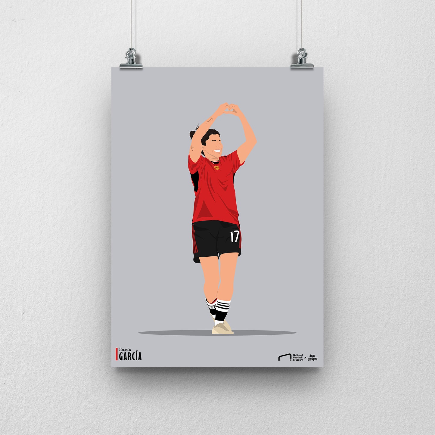 Lucia Garcia Manchester United Print - DanDesignsGB